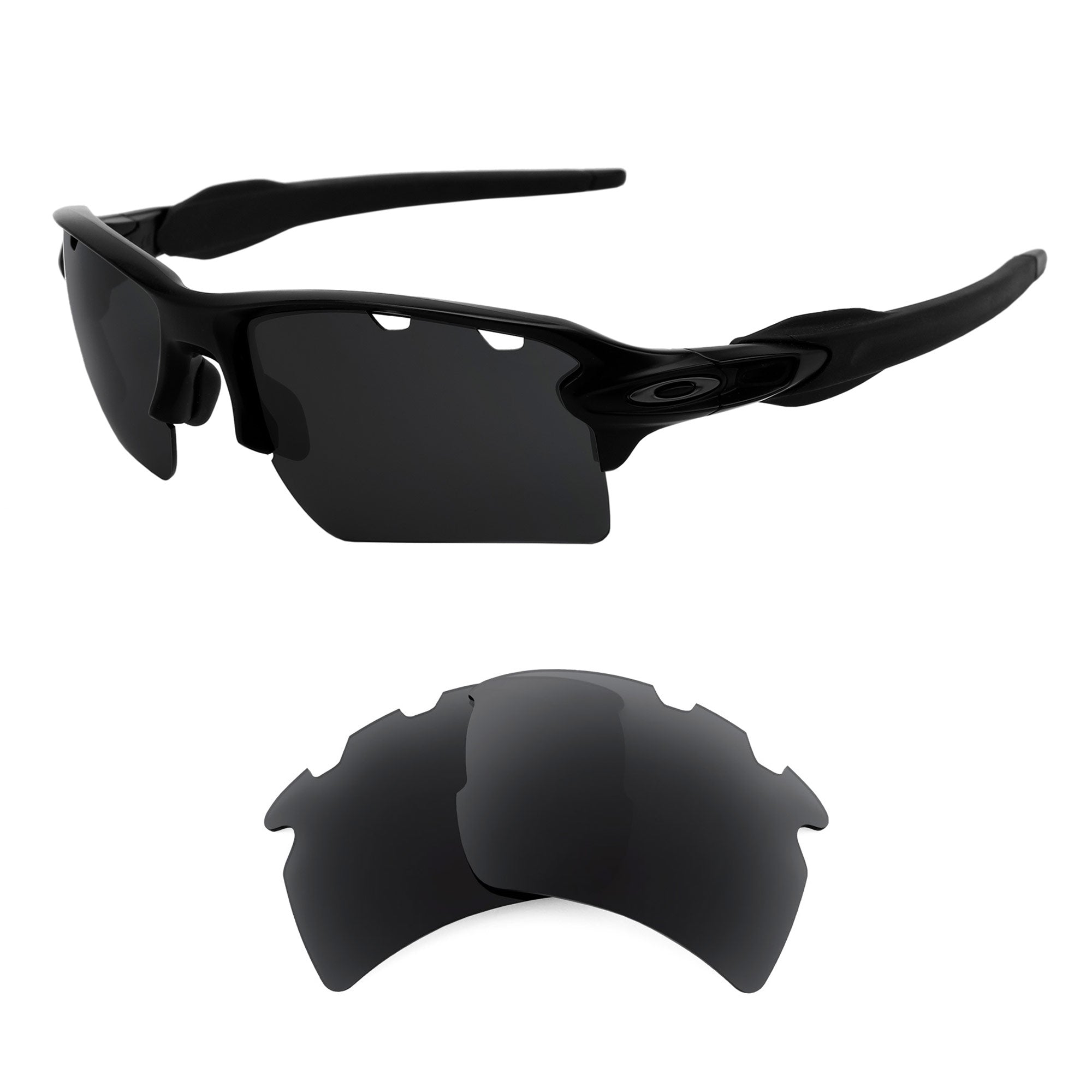 Flak® 2.0 XL Prizm Black Polarized Lenses, Polished White Frame Sunglasses,  oakley flak 2.0 