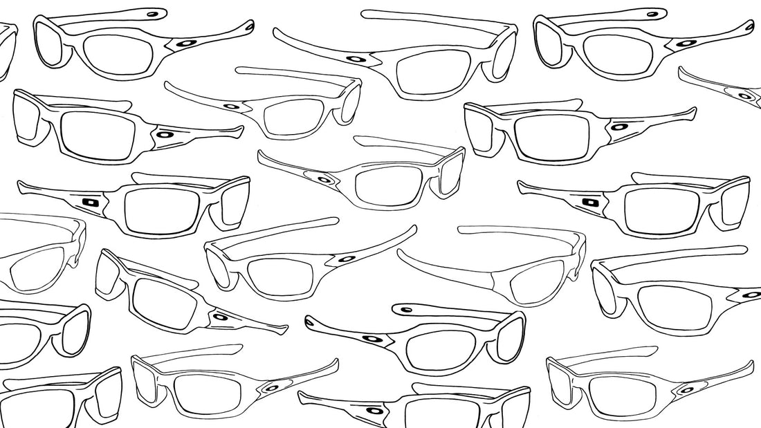 Sketch of various Oakley Fives Sunglasses