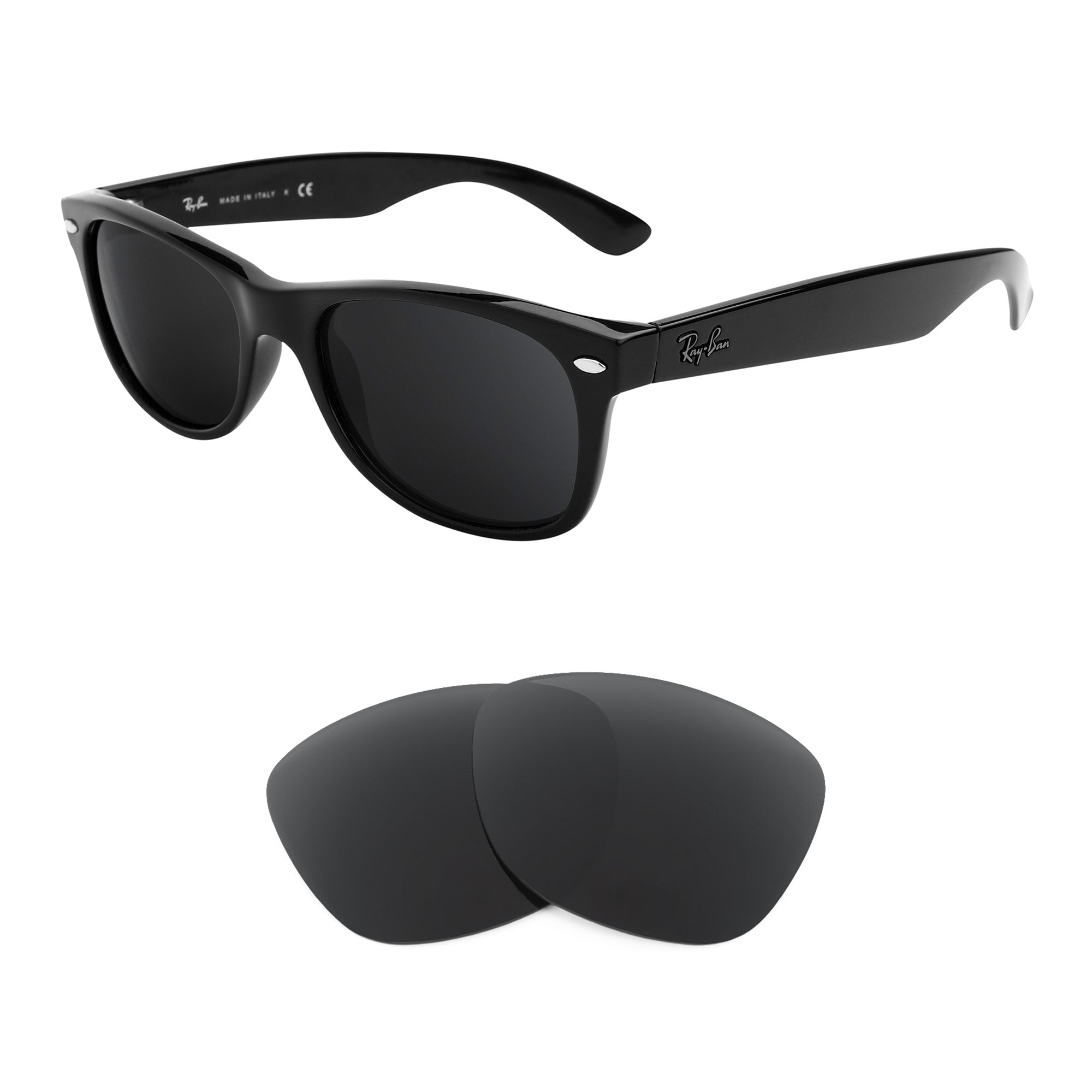 Ray Ban New Wayfarer RB2132 52mm Replacement Lenses by Revant Optics