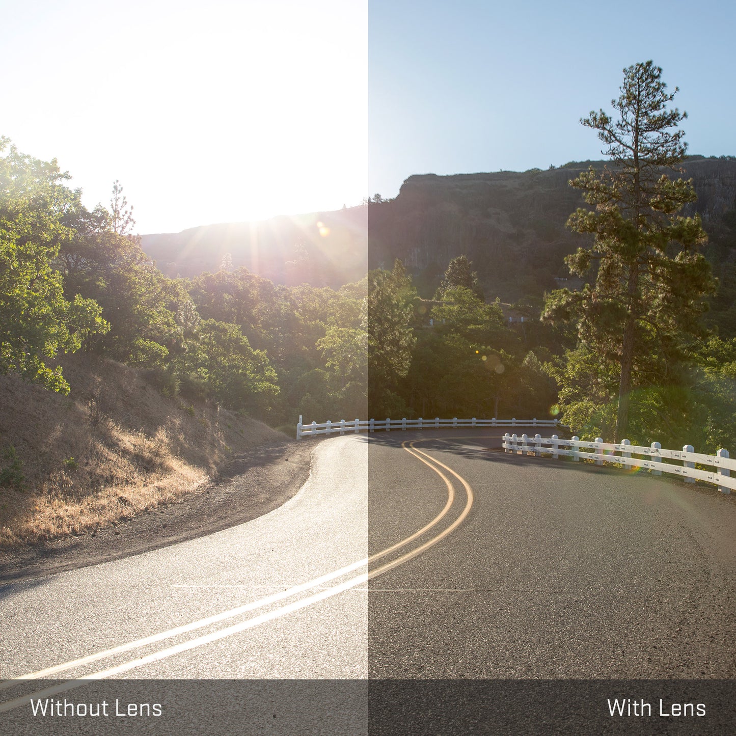 view tint looking through Polarized Stealth Black replacement lenses