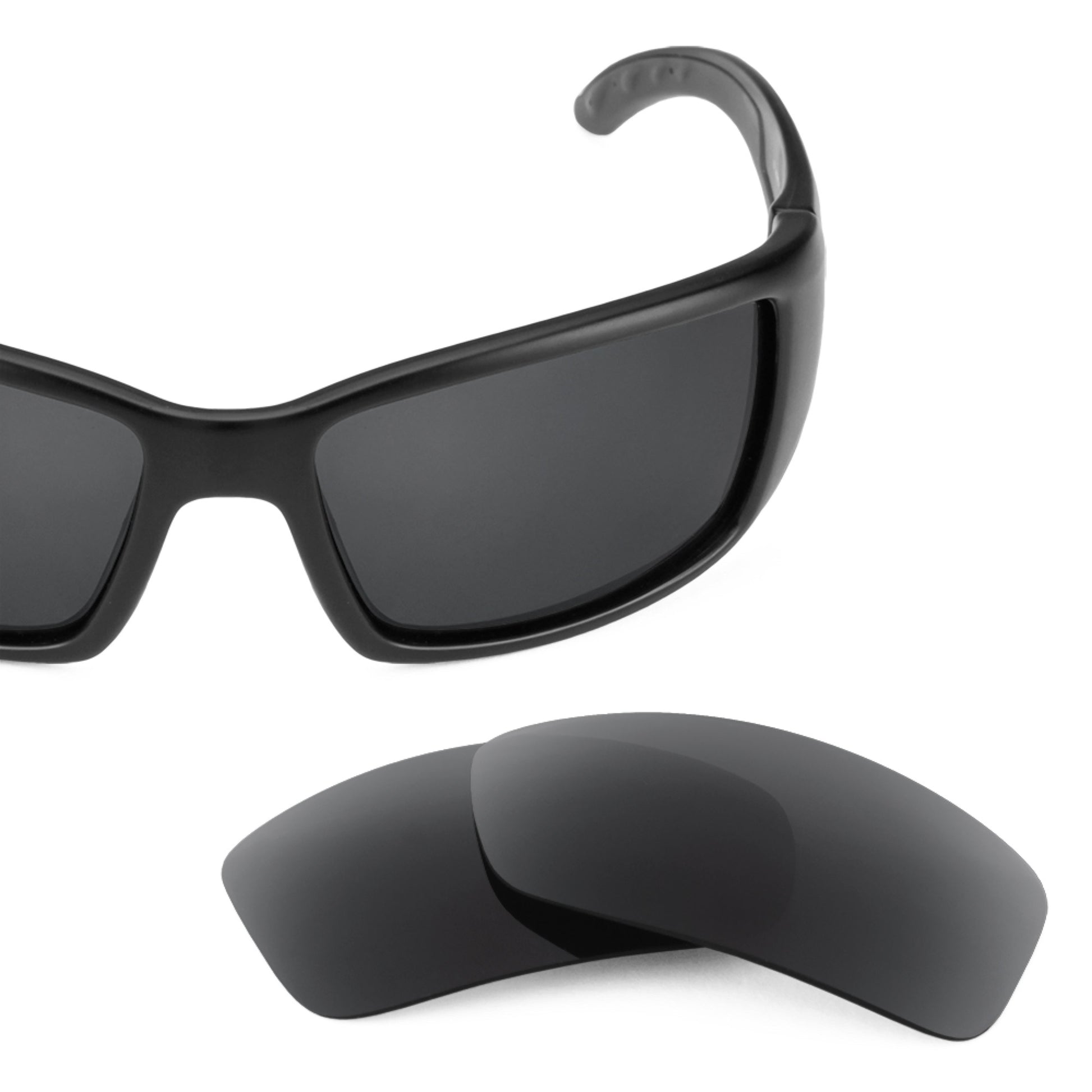 Costa Blackfin frame with Revant replacement Polarized Stealth Black lenses