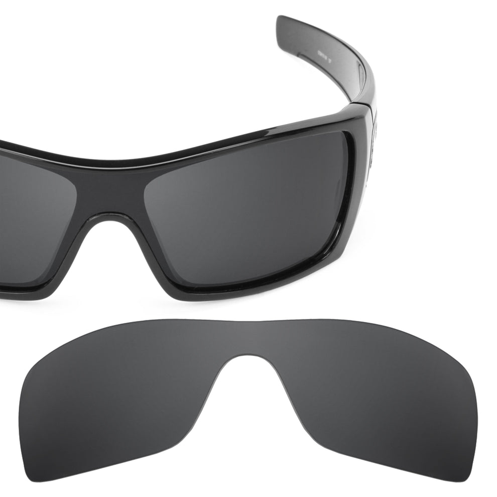 Oakley Batwolf frame with Revant replacement Polarized Stealth Black lenses