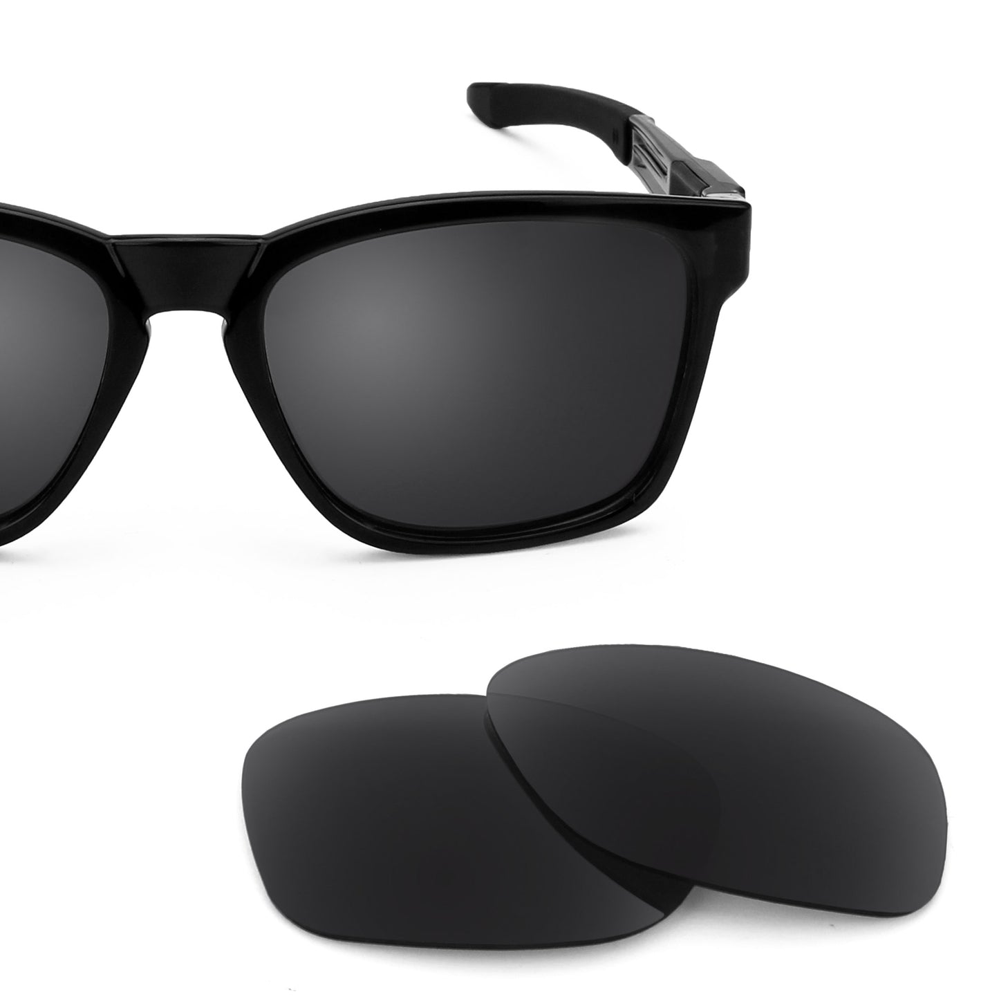 Oakley Catalyst frame with Revant replacement Polarized Stealth Black lenses