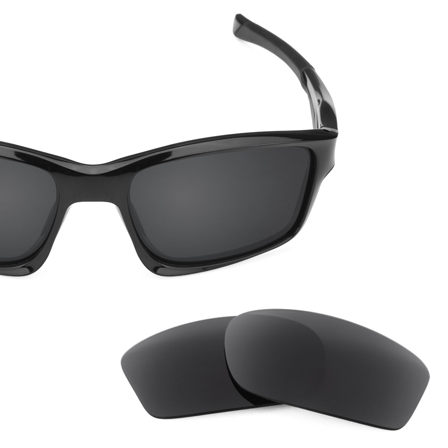 Oakley Chainlink frame with Revant replacement Polarized Stealth Black lenses