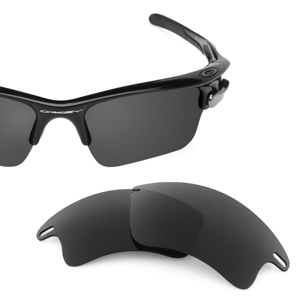 Oakley Fast Jacket XL frame with Revant replacement Polarized Stealth Black lenses