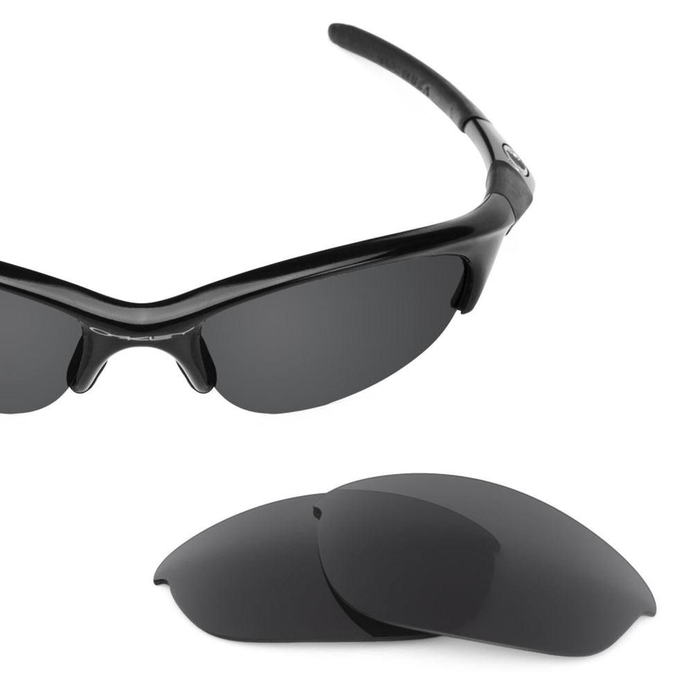 Oakley Half Jacket (Low Bridge Fit) frame with Revant replacement Polarized Stealth Black lenses