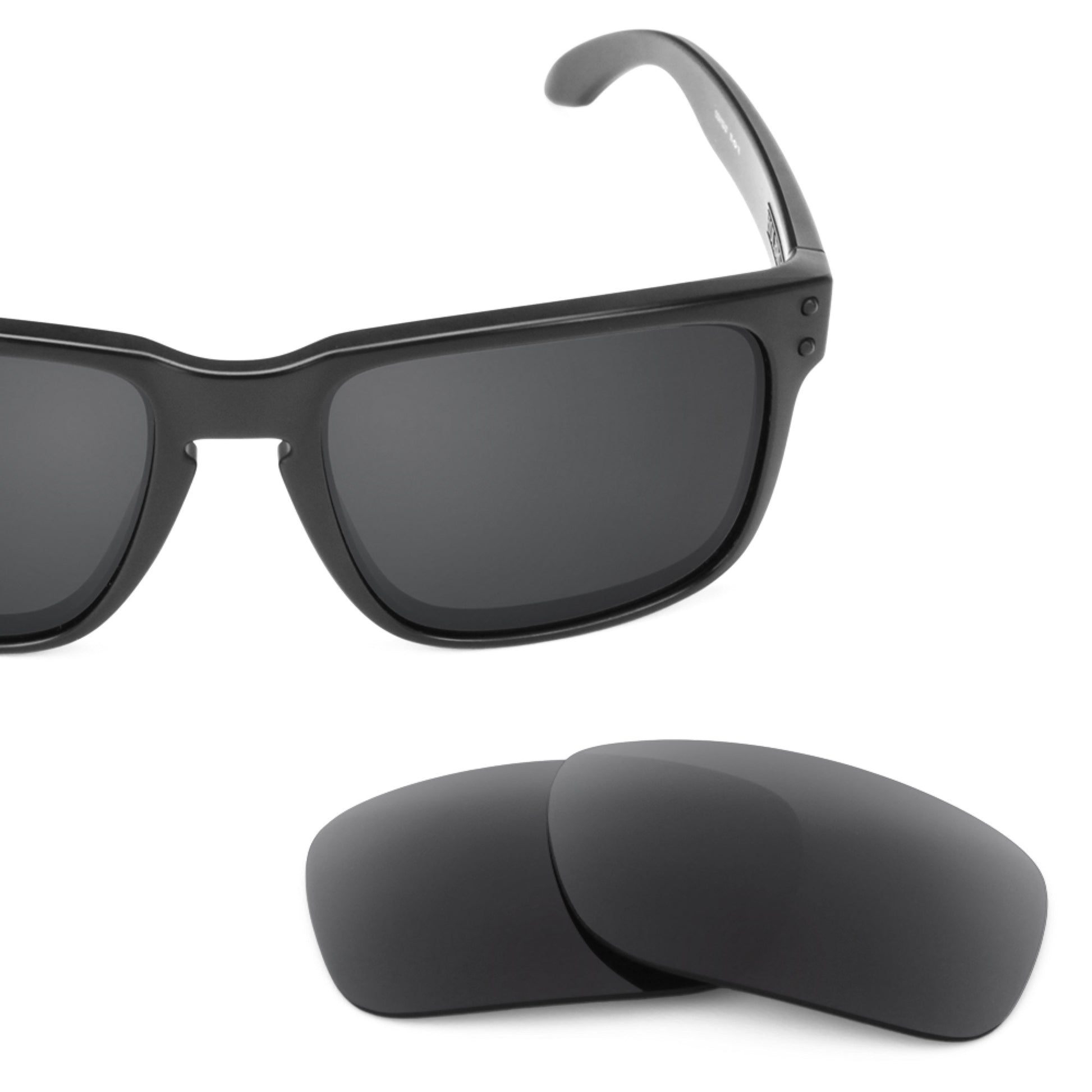 Oakley Holbrook frame with Revant replacement Polarized Stealth Black lenses