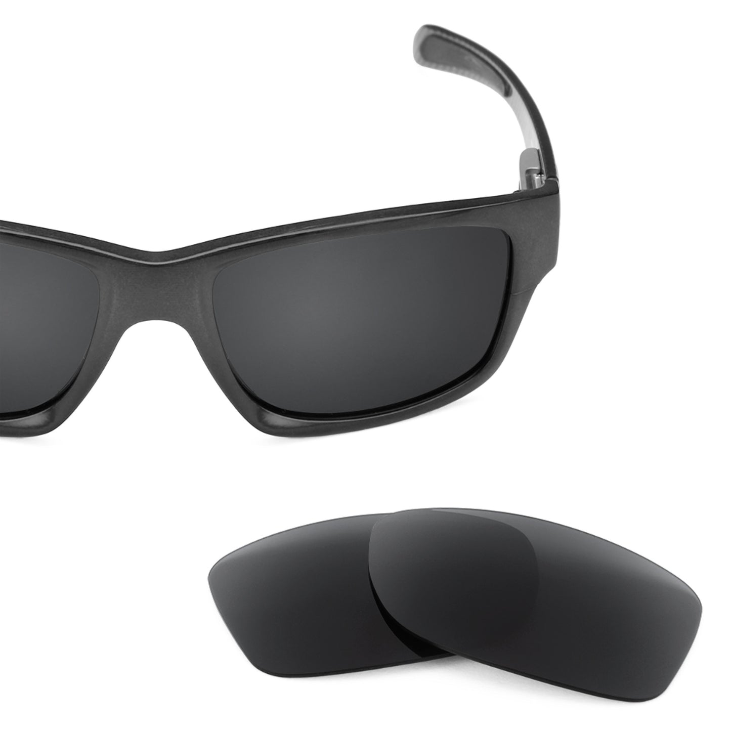 Oakley Jupiter Factory Lite frame with Revant replacement Polarized Stealth Black lenses