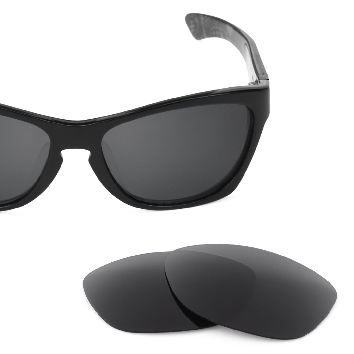 Oakley Jupiter LX frame with Revant replacement Polarized Stealth Black lenses