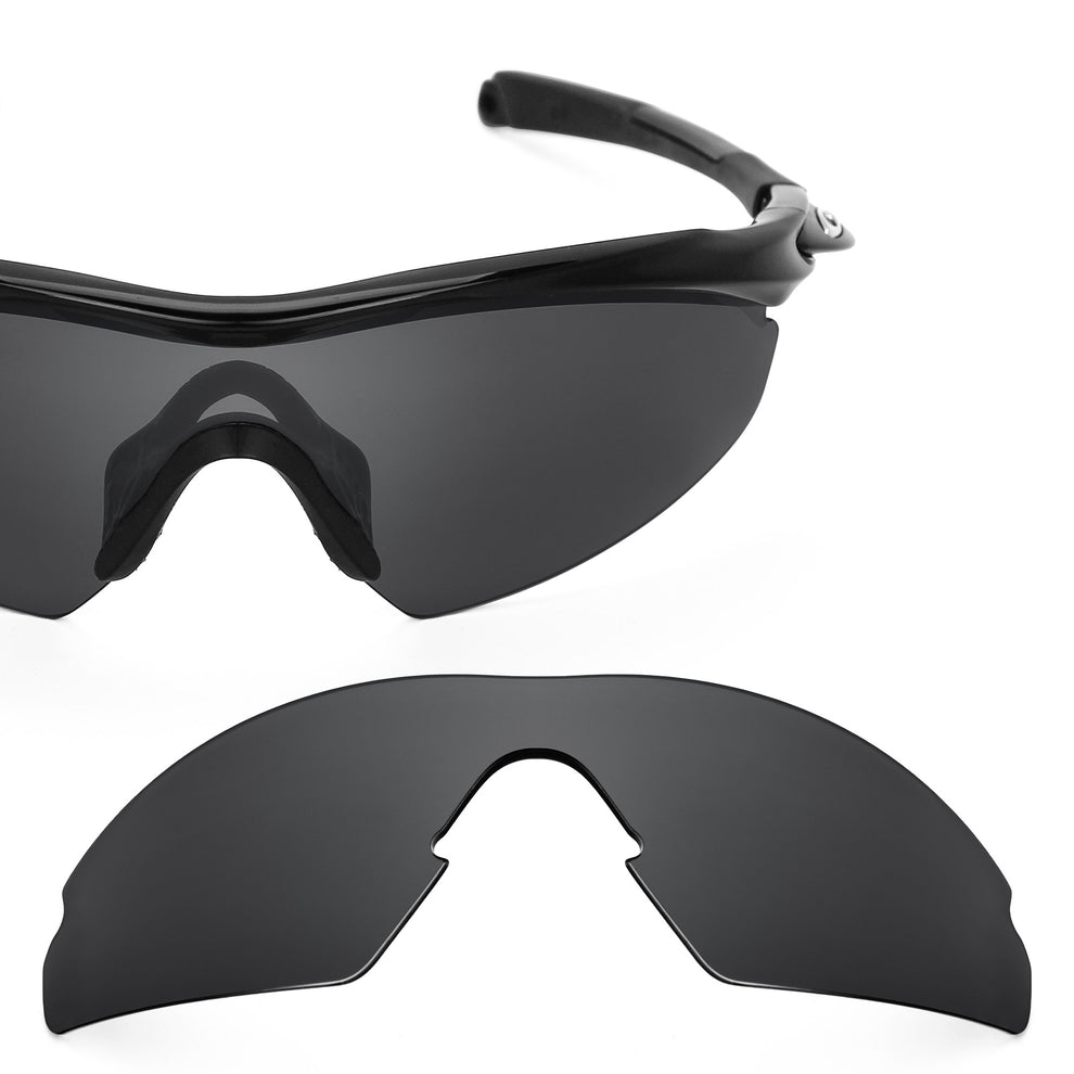 Oakley M2 (Aero) frame with Revant replacement Polarized Stealth Black lenses