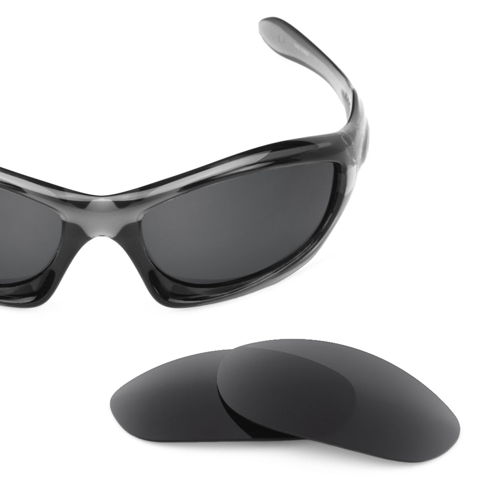 Oakley Monster Dog frame with Revant replacement Polarized Stealth Black lenses