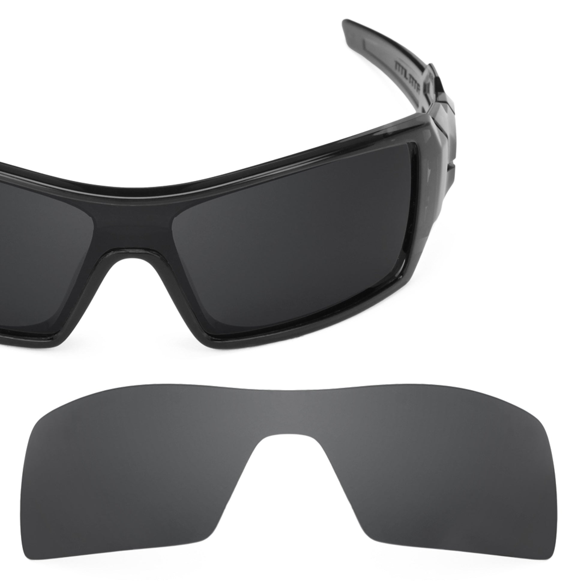 Oakley Oil Rig frame with Revant replacement Polarized Stealth Black lenses