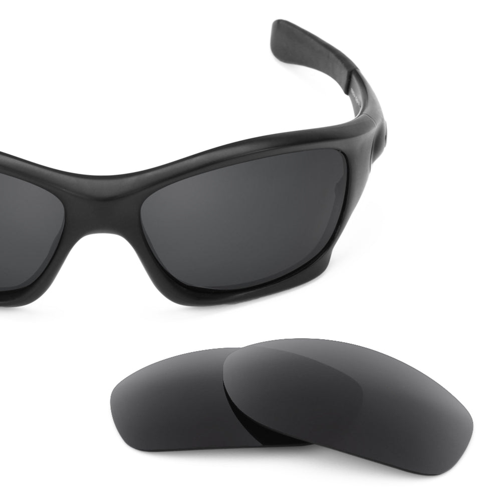 Oakley Pit Bull (Low Bridge Fit) frame with Revant replacement Polarized Stealth Black lenses