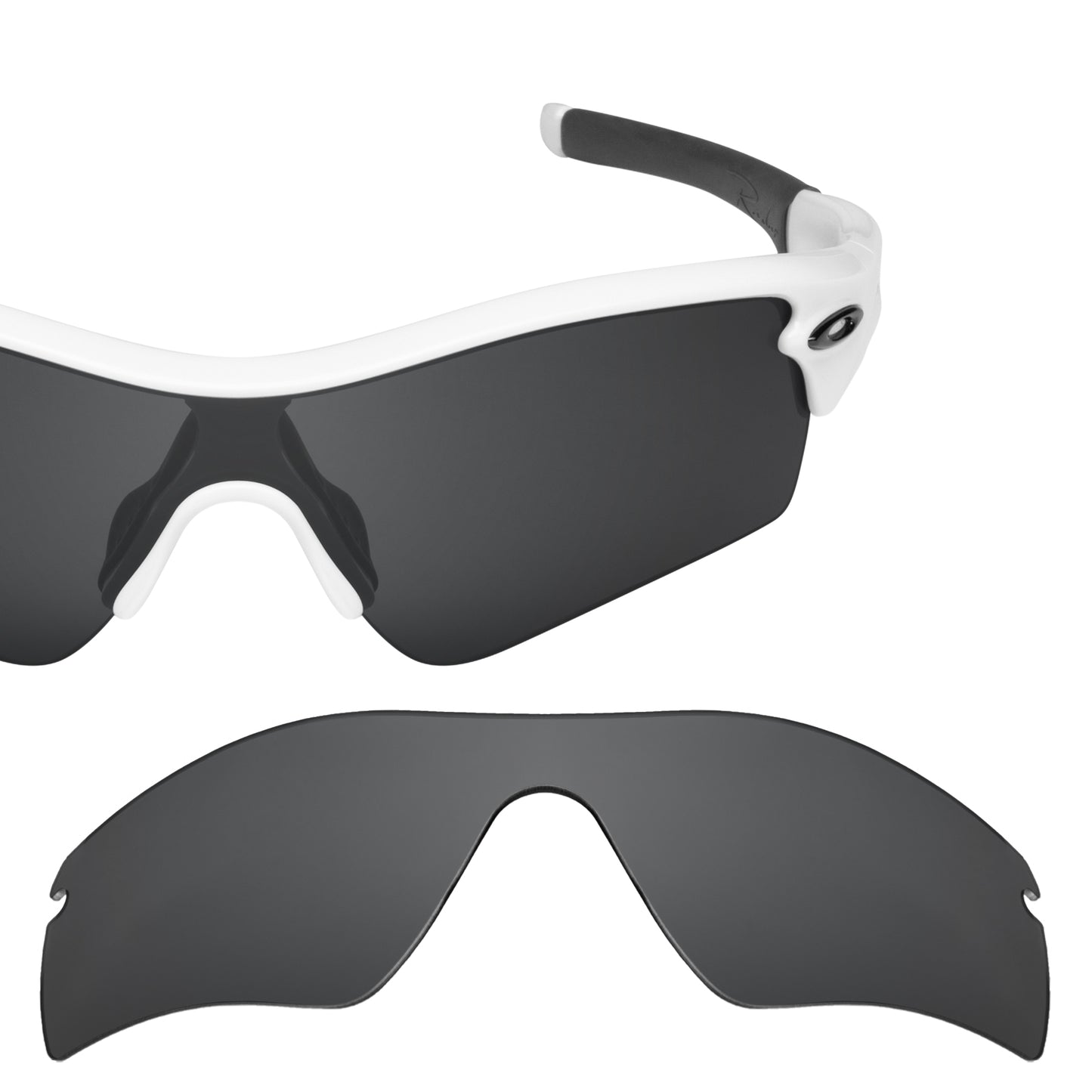 Oakley Radar Path (Low Bridge Fit) frame with Revant replacement Polarized Stealth Black lenses