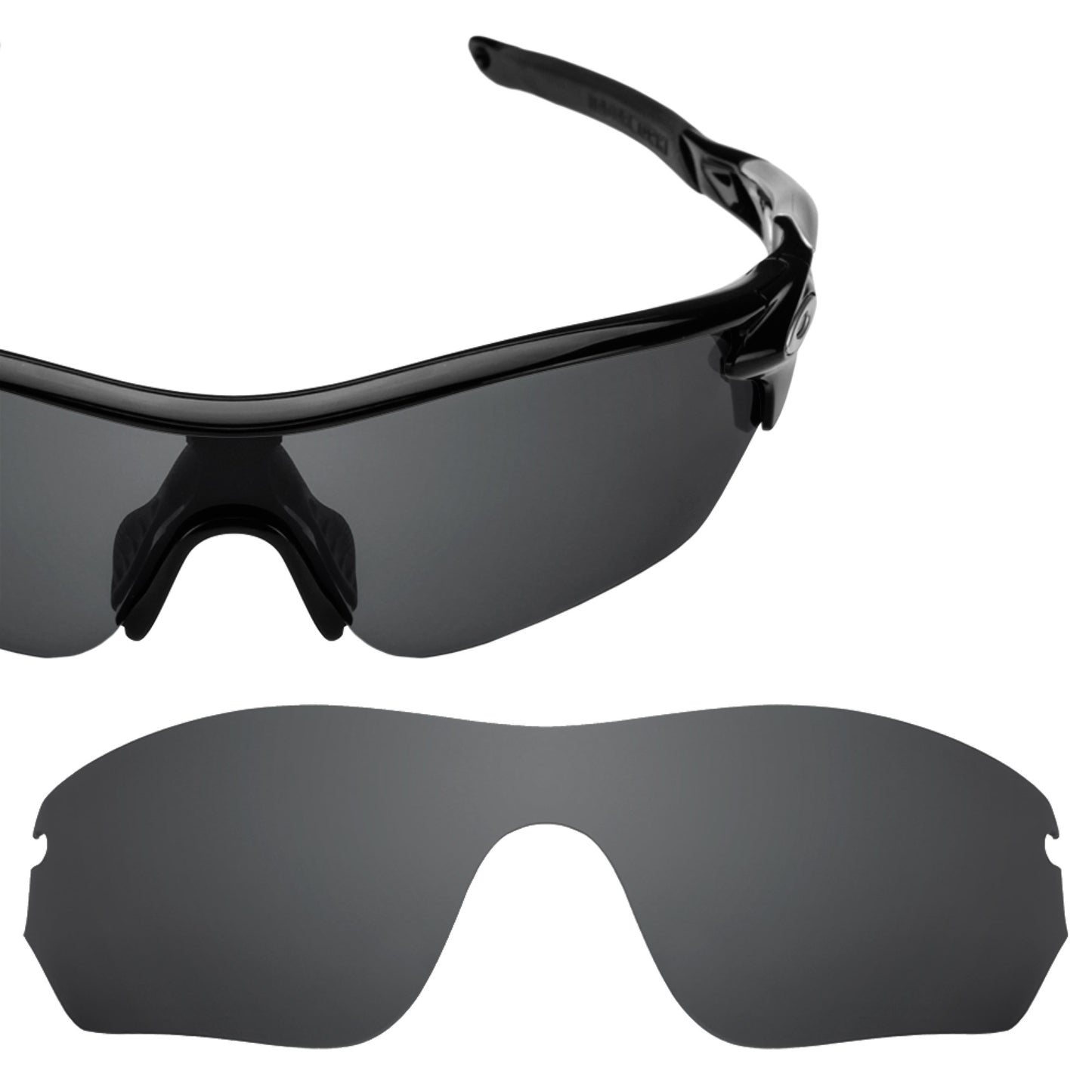 Oakley RadarLock Edge frame with Revant replacement Polarized Stealth Black lenses