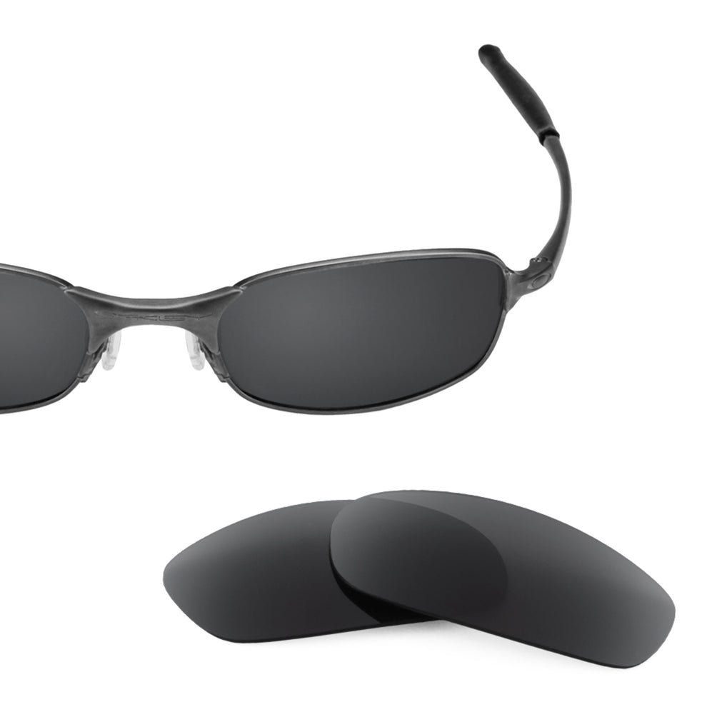 Oakley Square Wire 2.0 frame with Revant replacement Polarized Stealth Black lenses