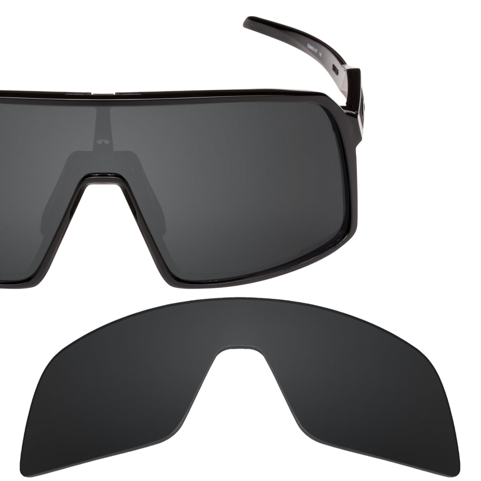 Oakley Sutro (Low Bridge Fit) frame with Revant replacement Polarized Stealth Black lenses