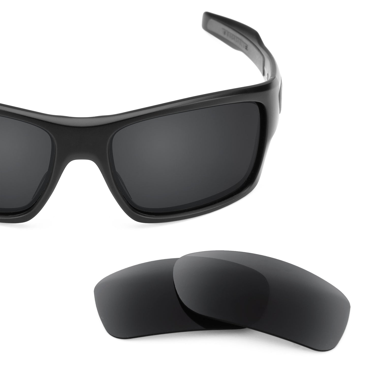 Oakley Turbine frame with Revant replacement Polarized Stealth Black lenses