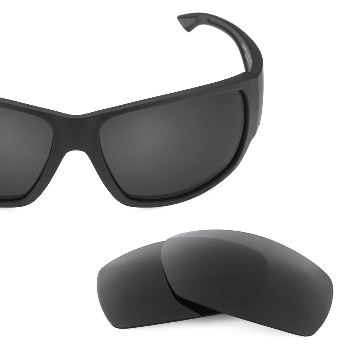 Smith Dockside frame with Revant replacement Polarized Stealth Black lenses