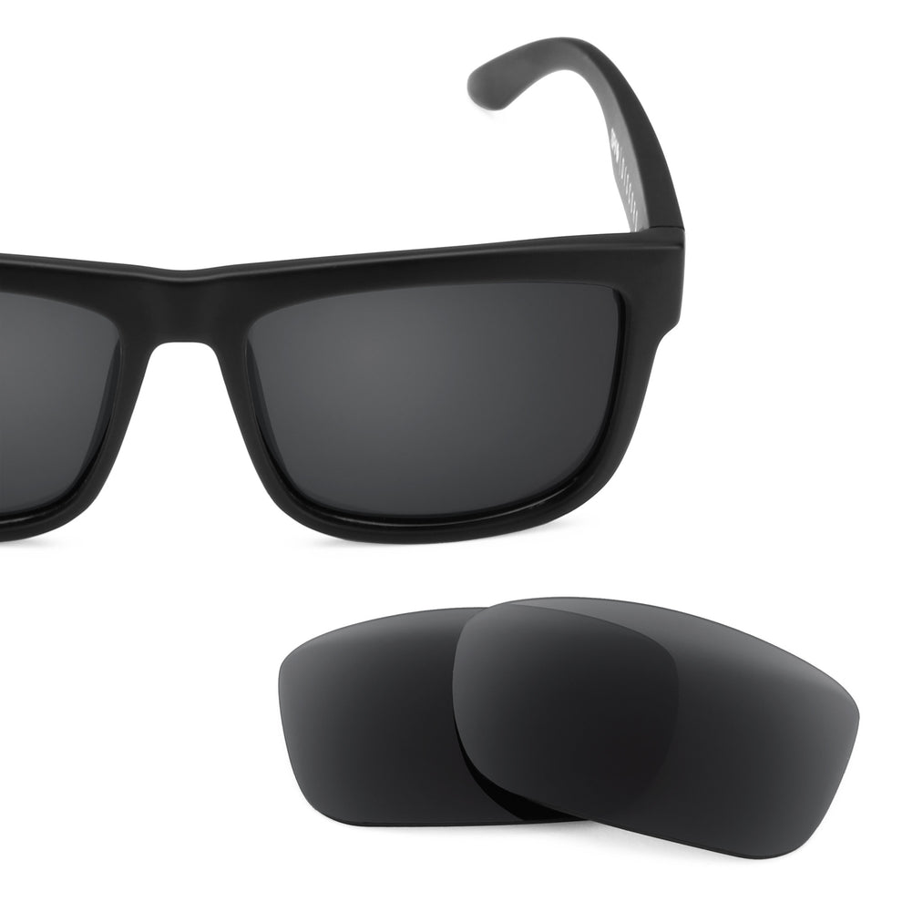 Spy Optic Discord frame with Revant replacement Polarized Stealth Black lenses