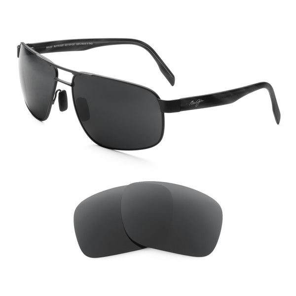 Maui Jim Men's Whitehaven MJ776 MJ/776 Fashion Pilot Polarized Sunglasses |  EyeSpecs.com