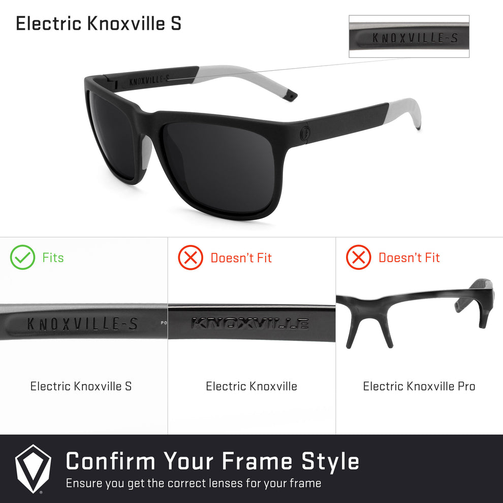 confirm you get the right lenses for the Electric Knoxville S