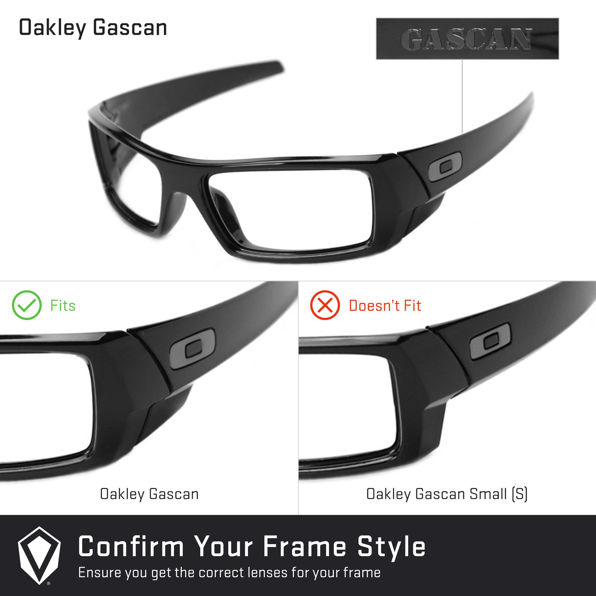 Oakley gascan 2025 replacement prescription lenses