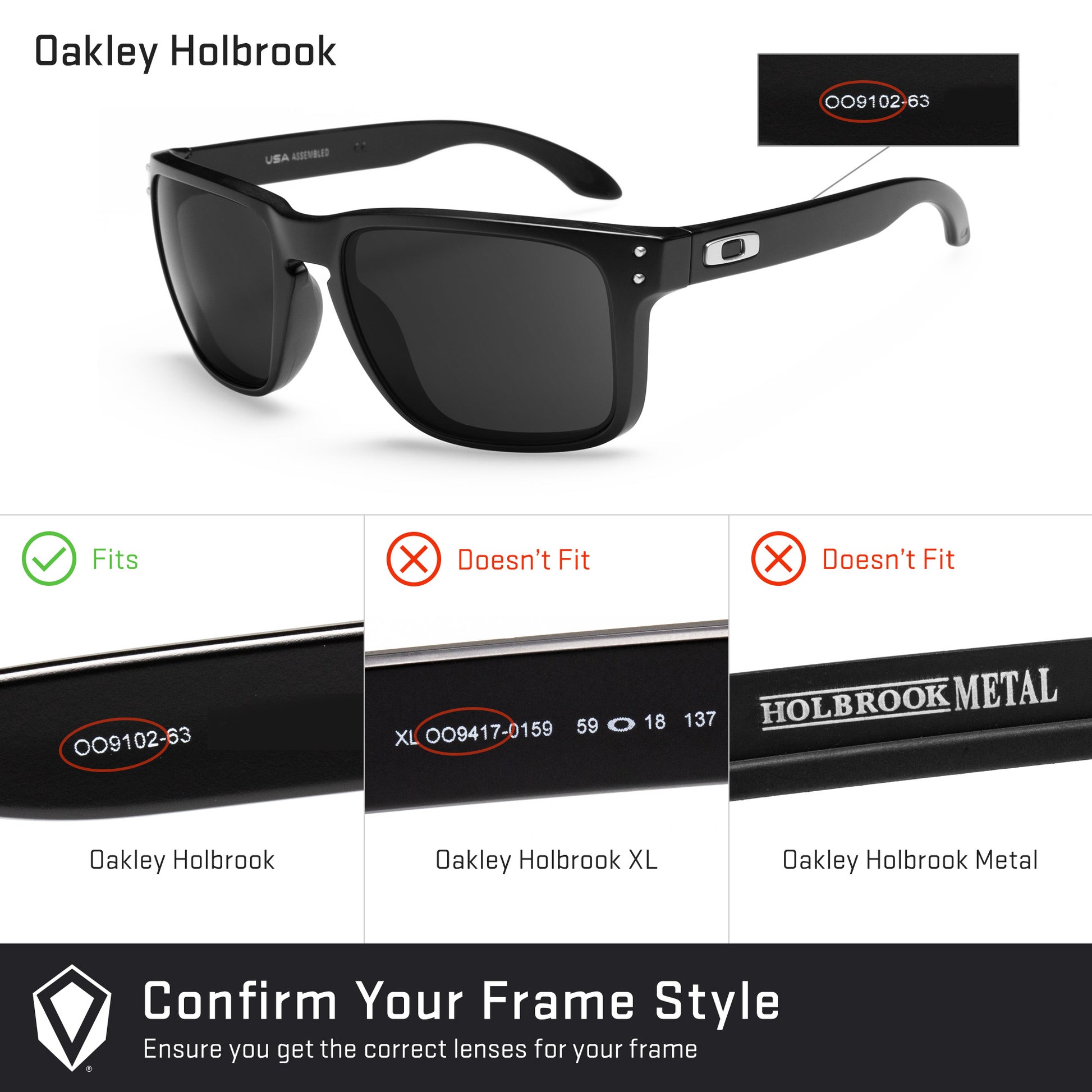 Revant replacement lenses compatible with Oakley Holbrook