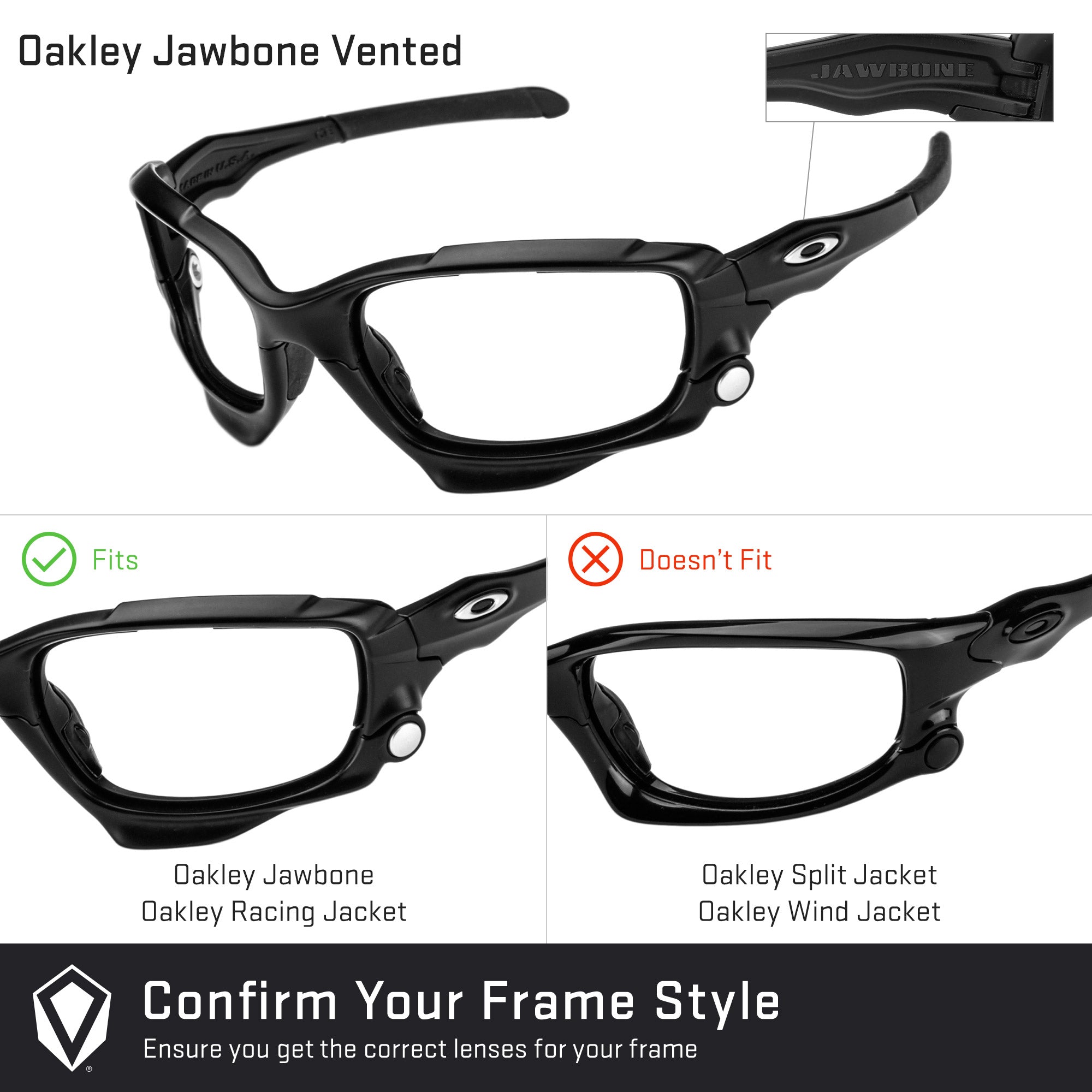 Oakley Jawbone Vented Replacement Lenses by Revant Optics