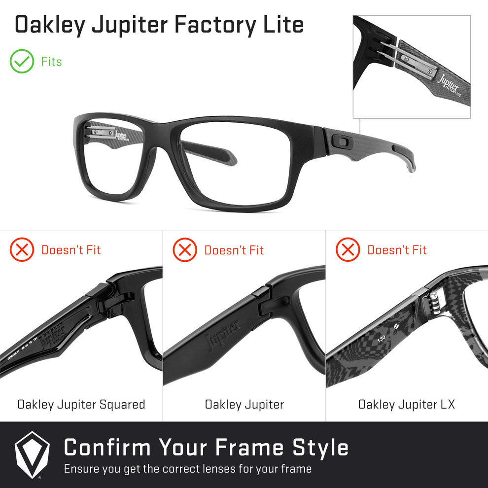 Revant replacement lenses compatible with Oakley Jupiter Factory Lite