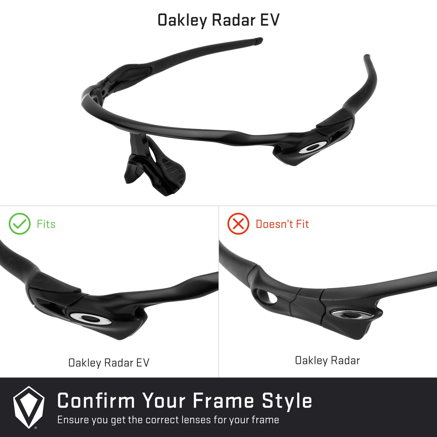 Revant replacement lenses compatible with Oakley Radar EV Path