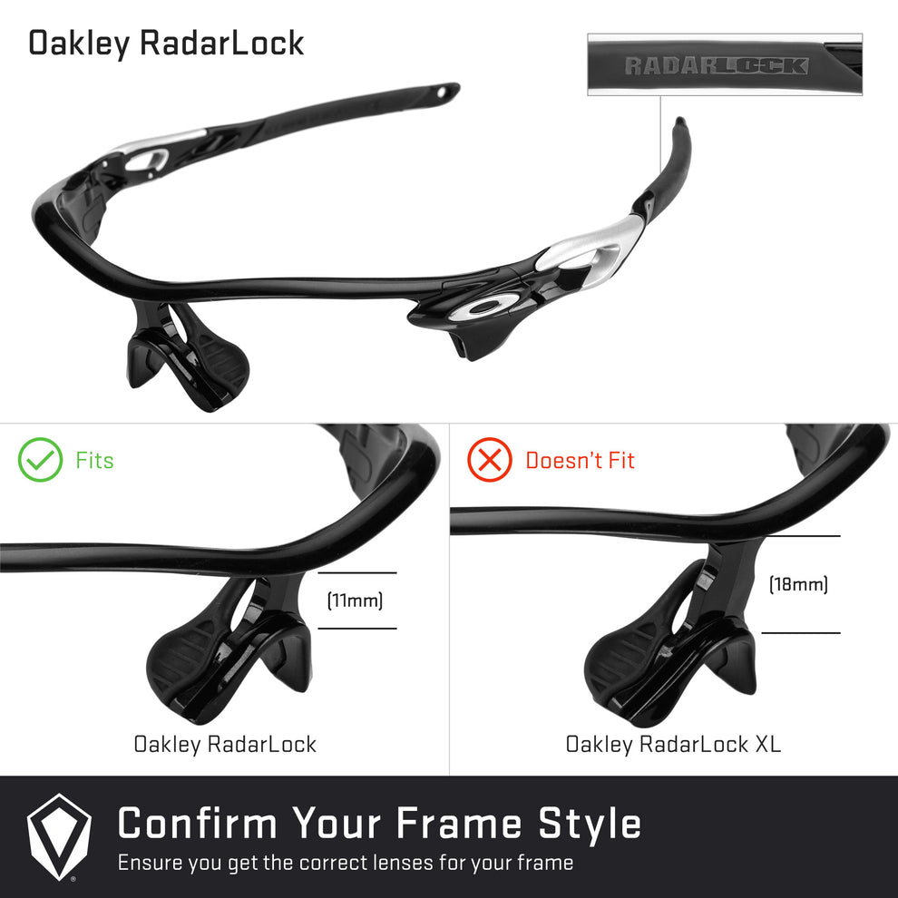 Revant replacement lenses compatible with Oakley RadarLock Edge