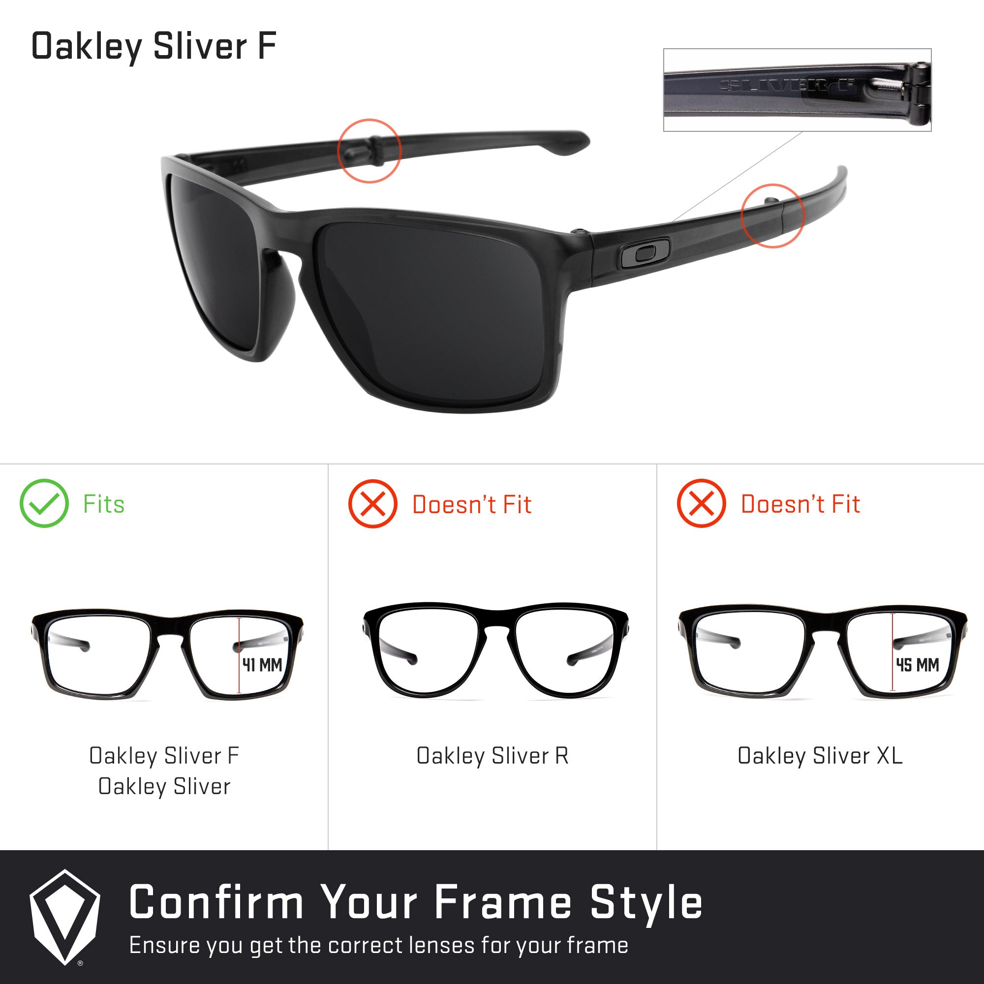 Sliver f sales replacement lenses