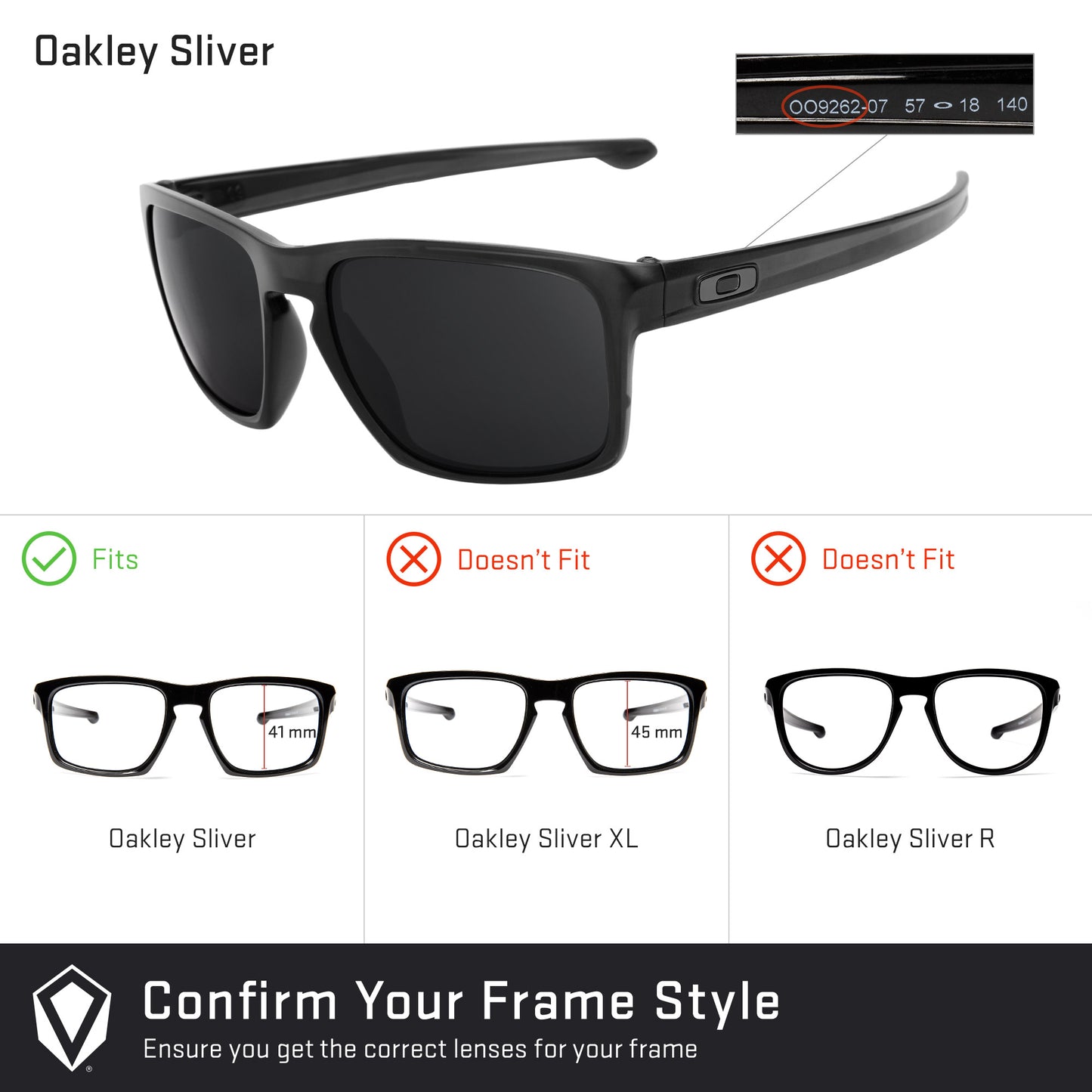 Revant replacement lenses compatible with Oakley Sliver