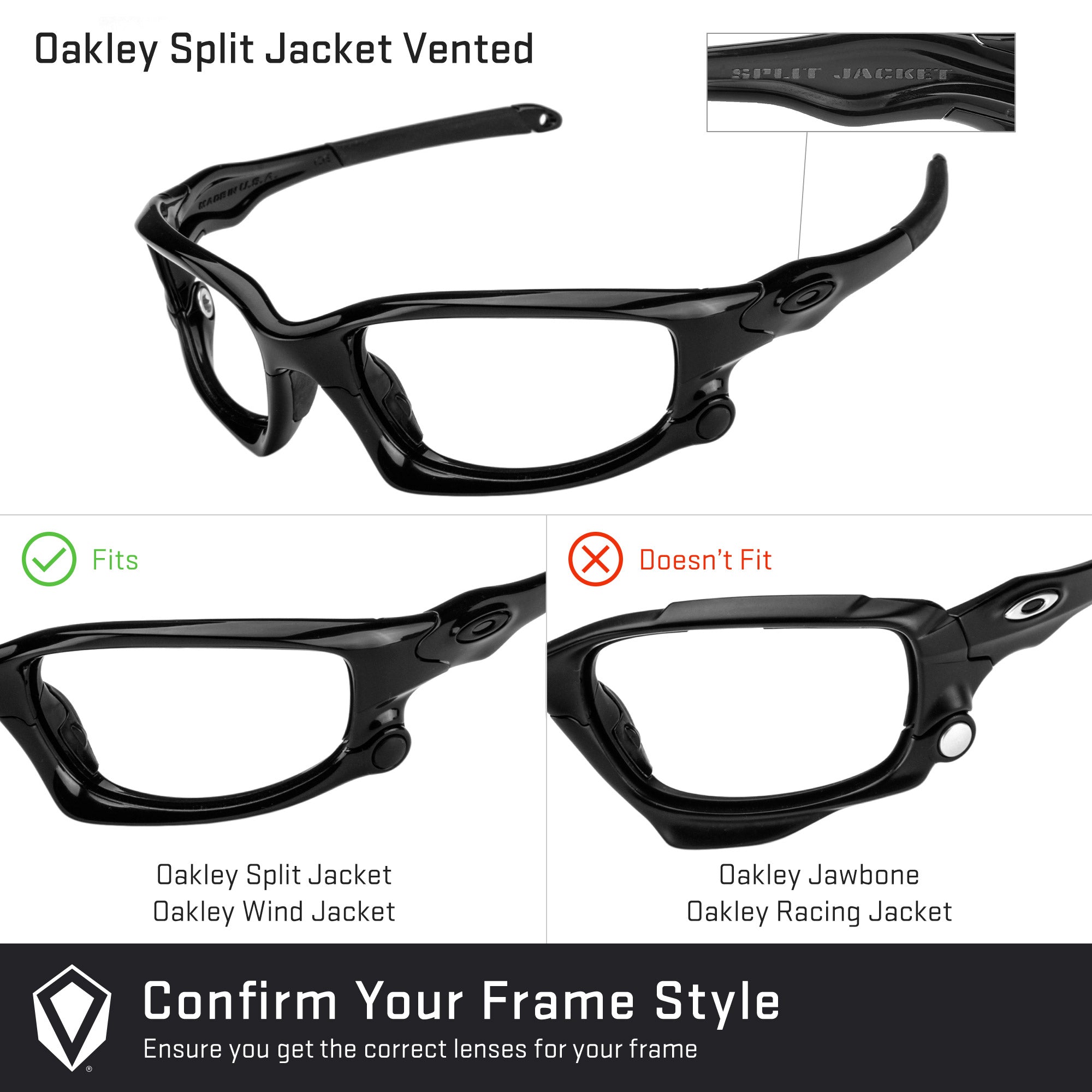 Oakley split 2025 jacket prescription lenses