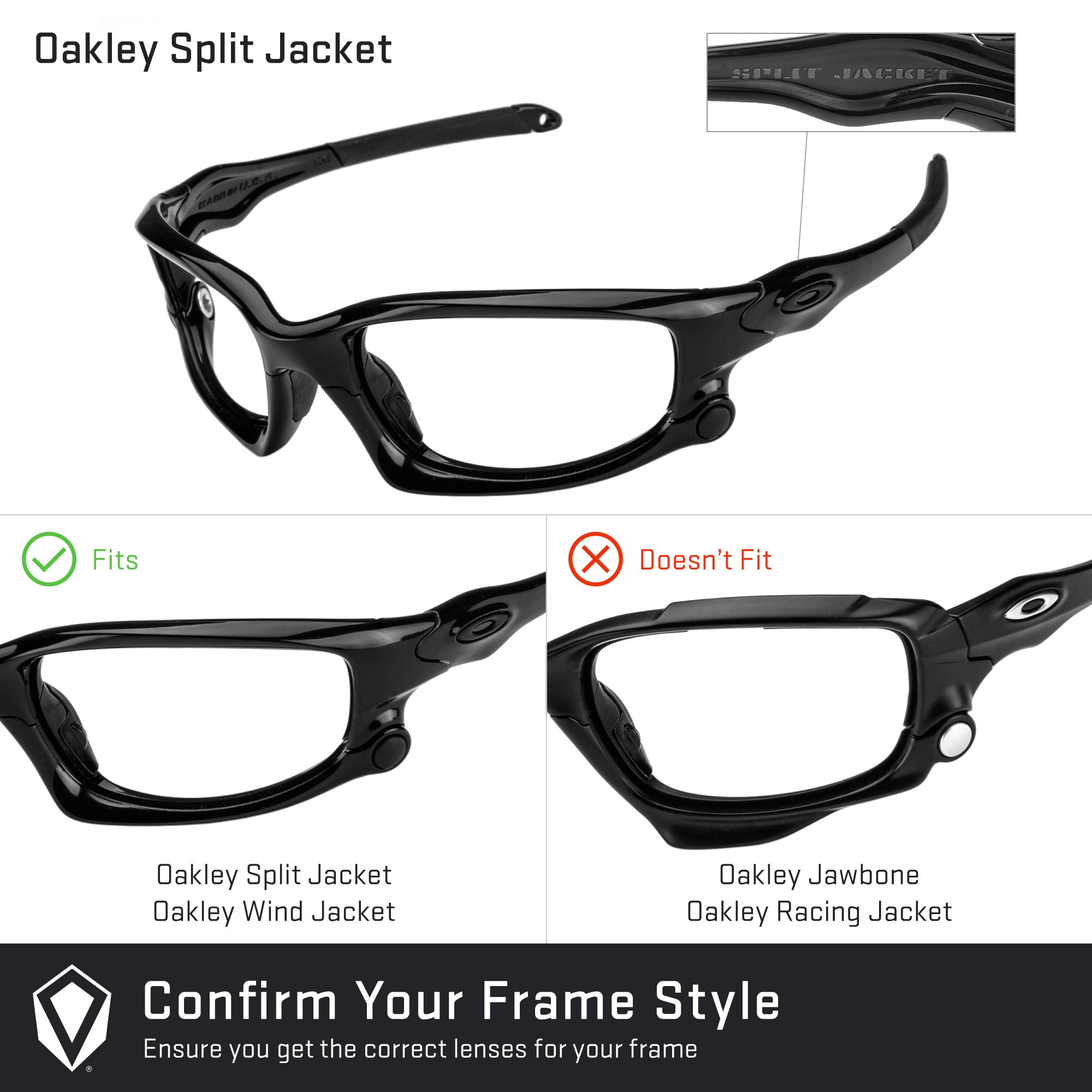 Oakley split jacket cheap replacement parts