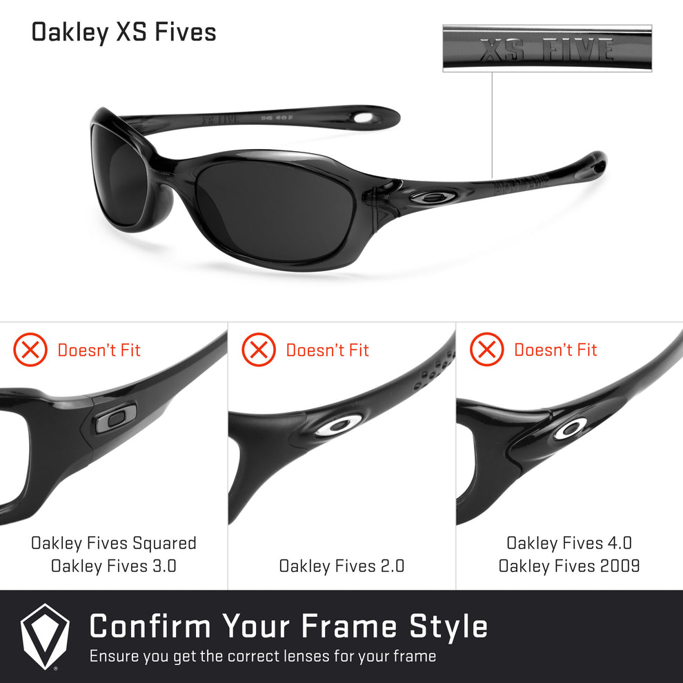 confirm you get the right lenses for the Oakley XS Fives