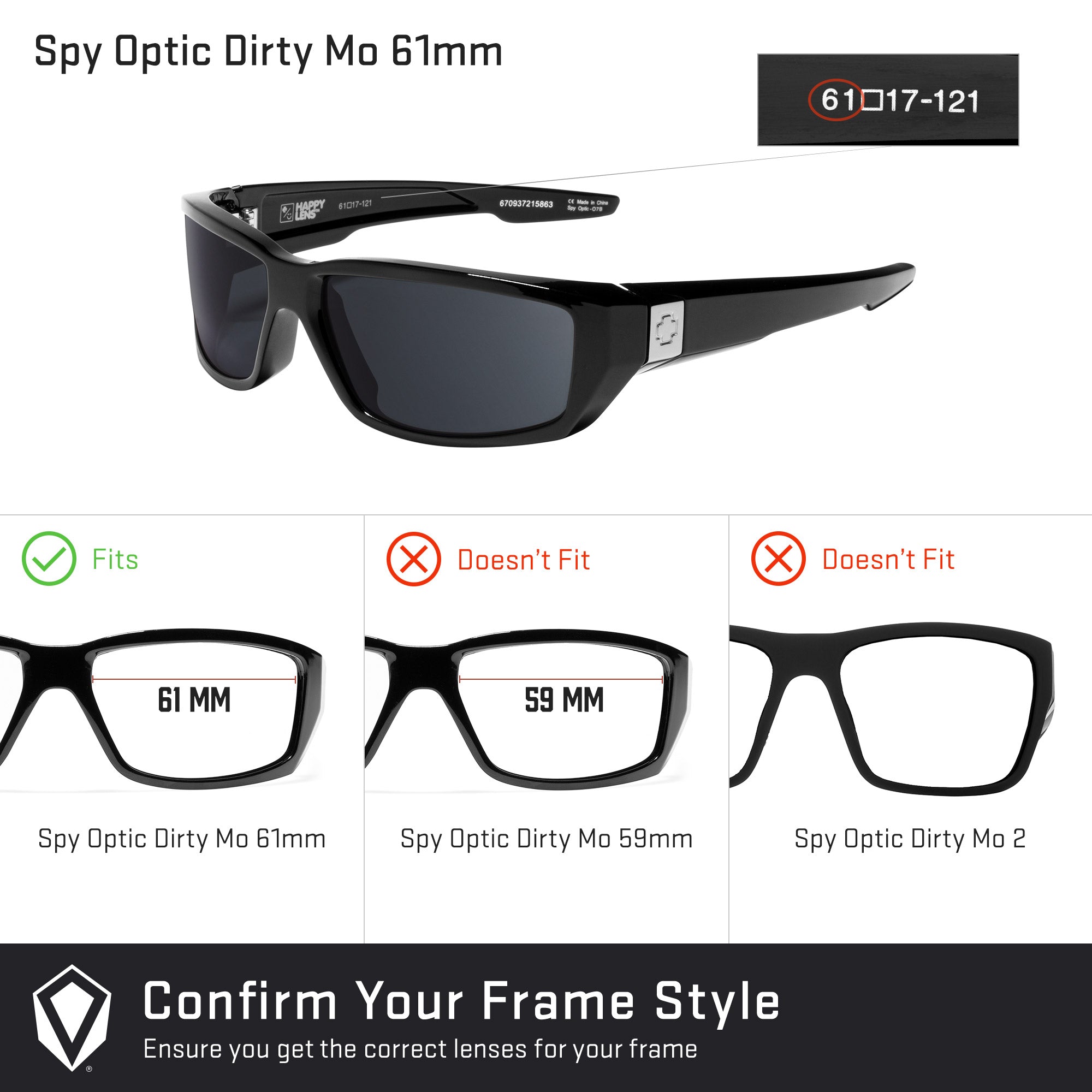 Spy optic hot sale lenses