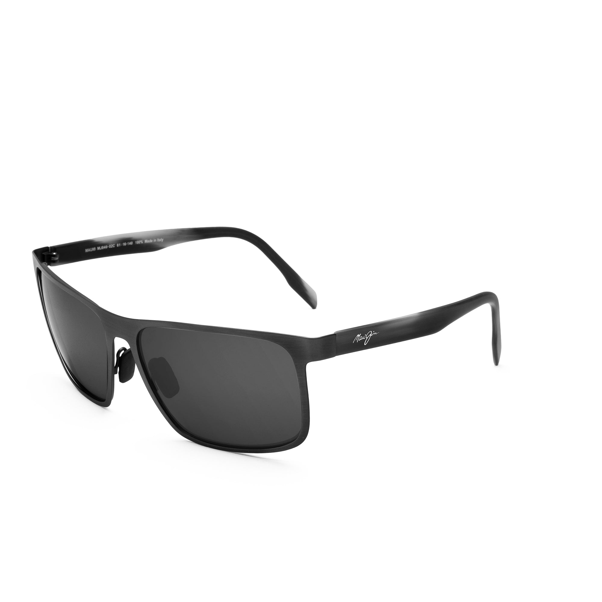 Maui Jim Hot Sands Polarized Grey Rectangular Sunglasses 426-02 71 -  Walmart.com