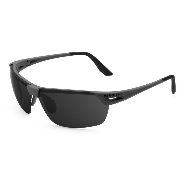 UV Protection Polarized Men Sports Photochromic Sunglasses (Grey Lens)