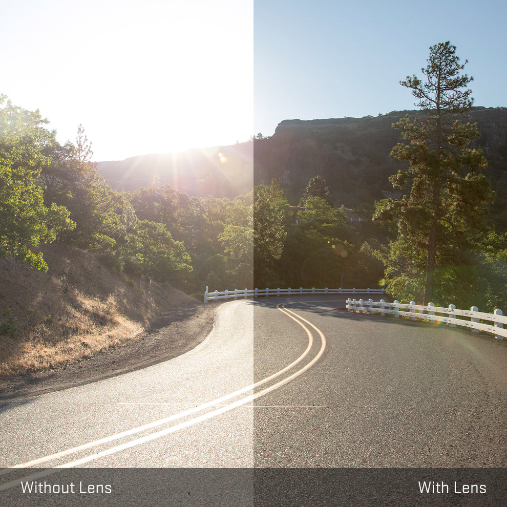 view tint looking through Non-Polarized Stealth Black replacement lenses