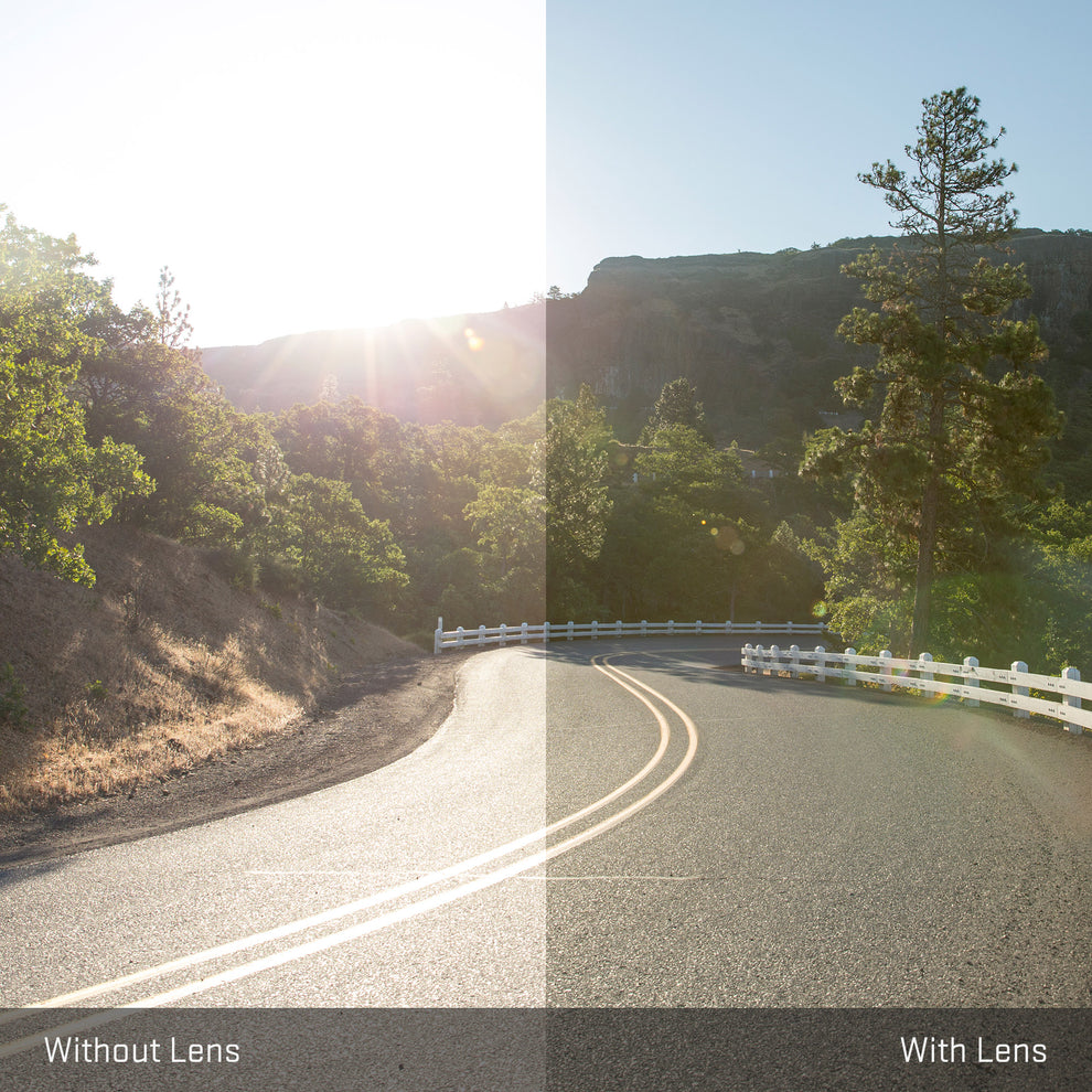 view tint looking through Non-Polarized Titanium replacement lenses