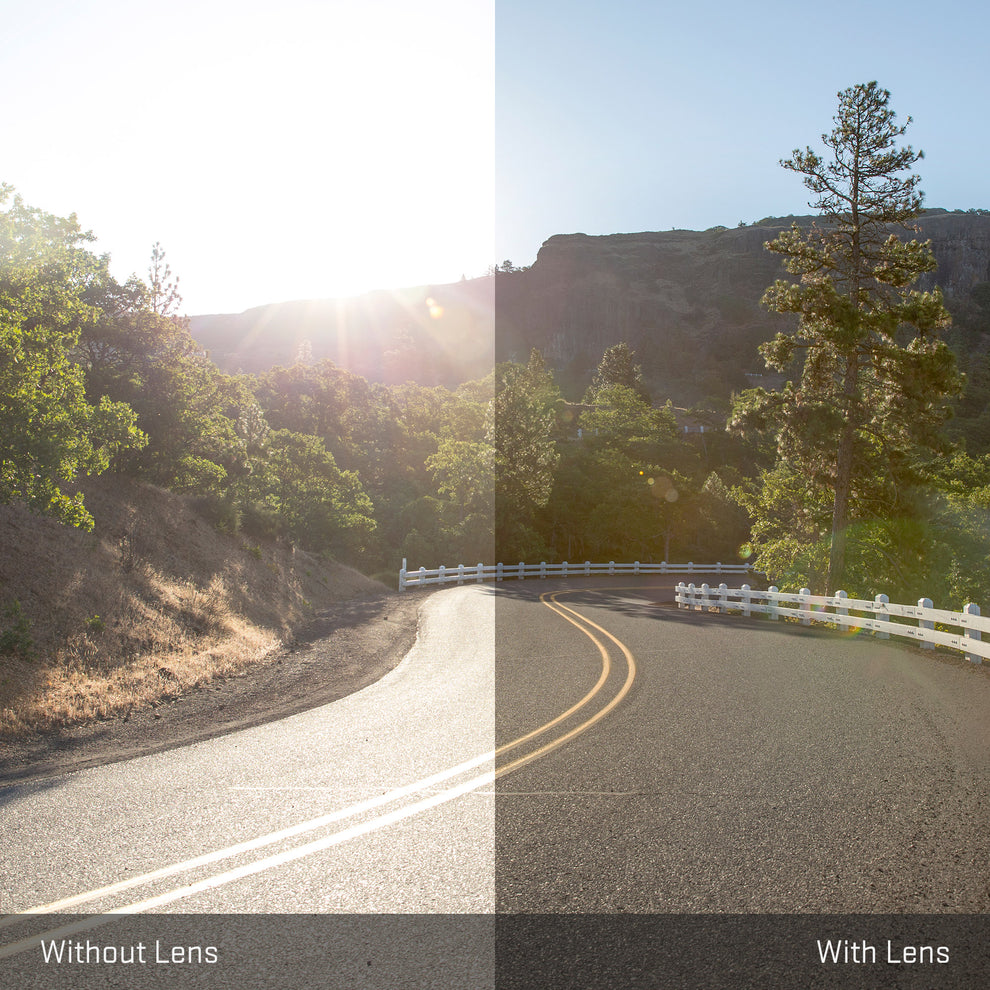 view tint looking through Polarized Black Chrome replacement lenses