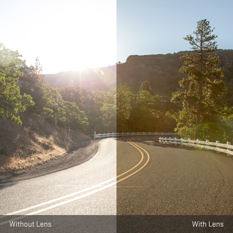 view tint looking through Polarized Rose Gold replacement lenses