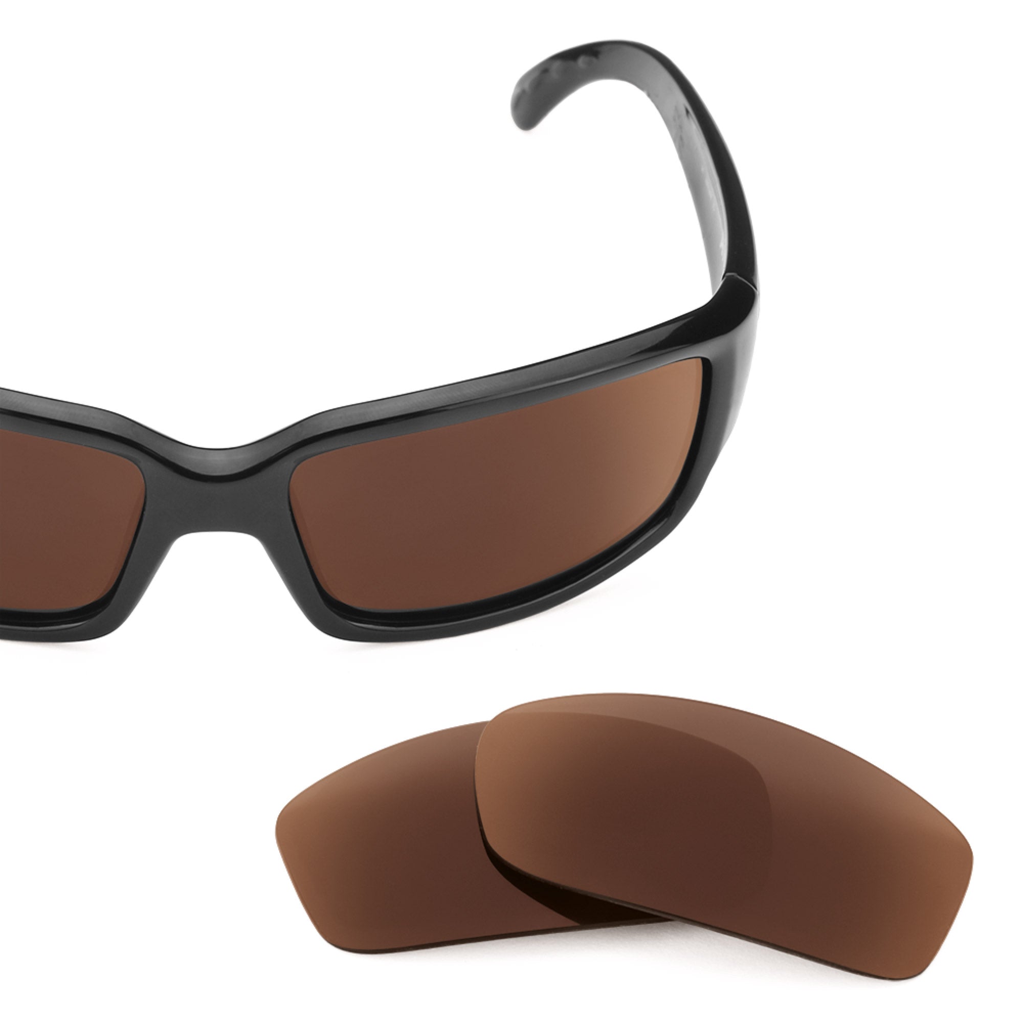 Revant replacement lenses for Costa Caballito Polarized Dark Brown