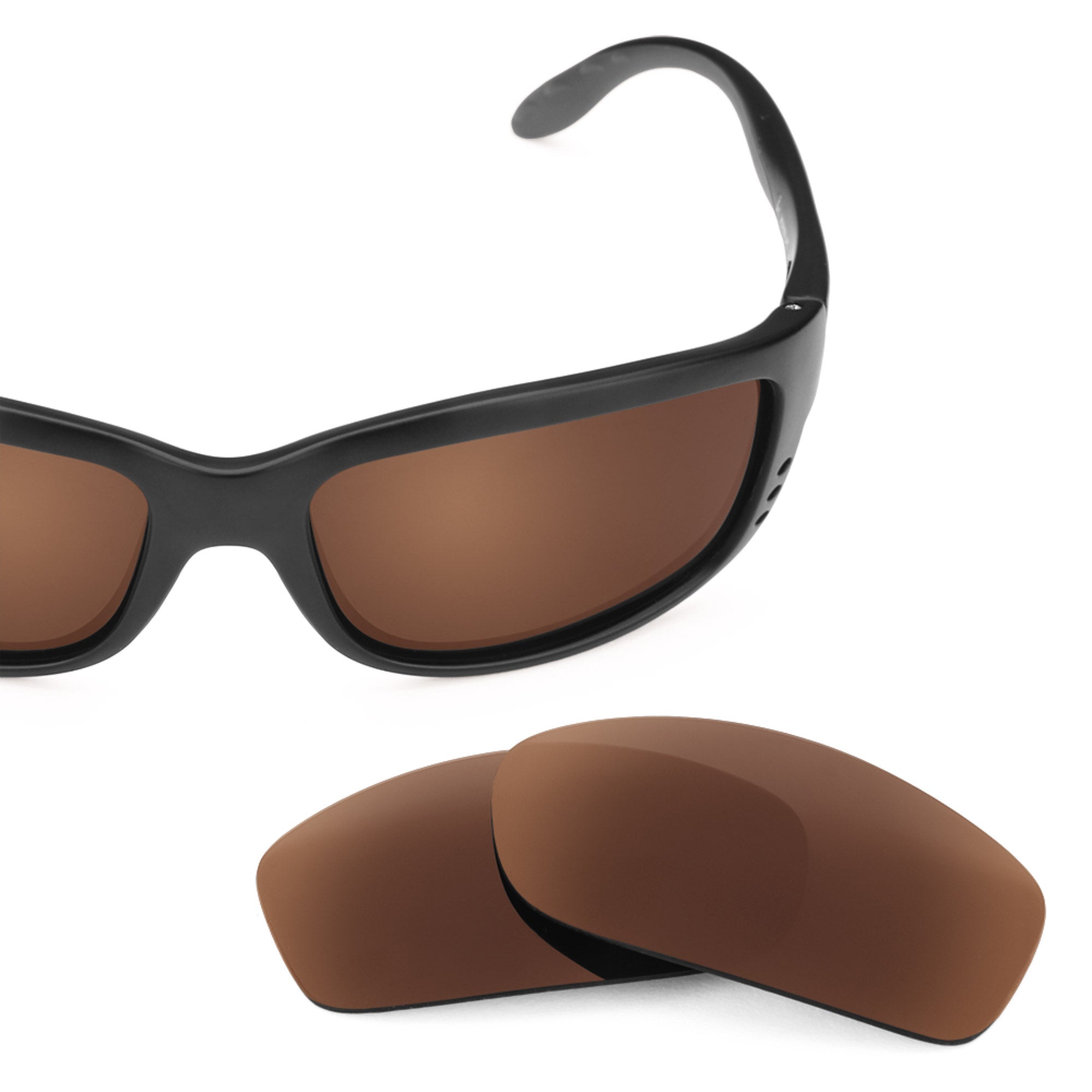 Revant replacement lenses for Costa Zane Polarized Dark Brown