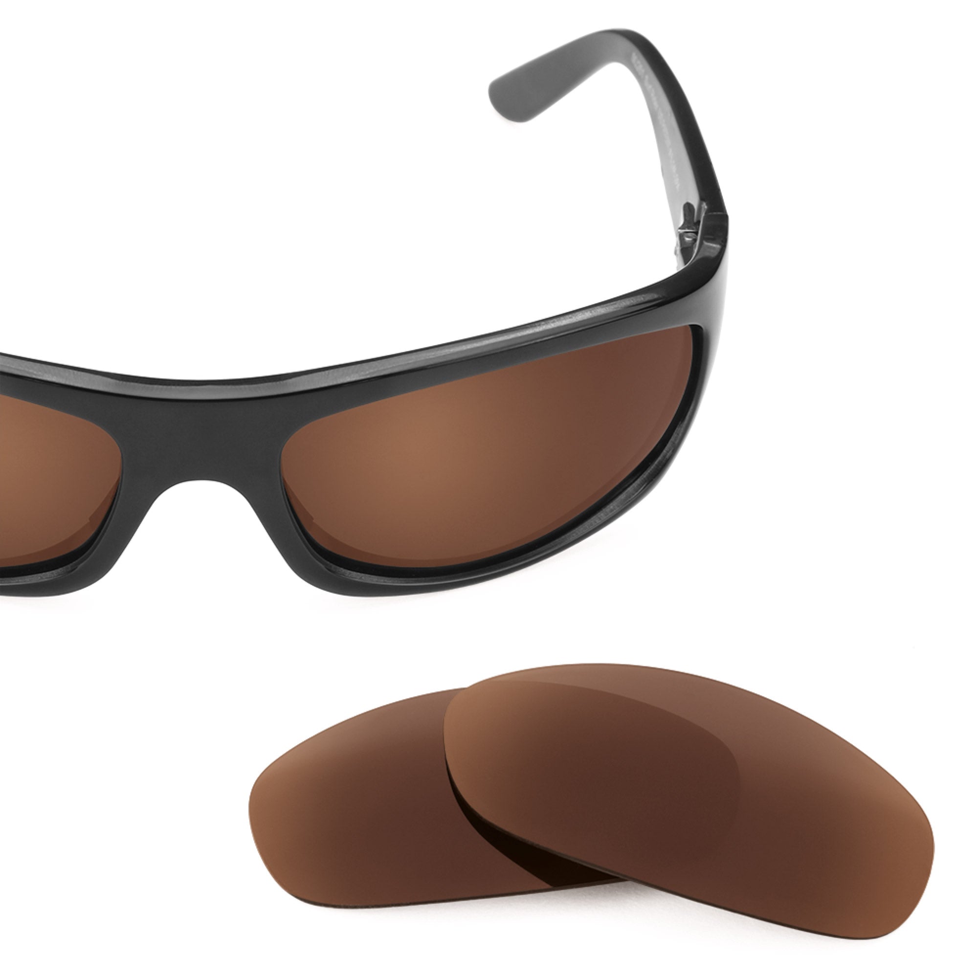 Revant replacement lenses for Maui Jim Surf Rider MJ261 Polarized Dark Brown