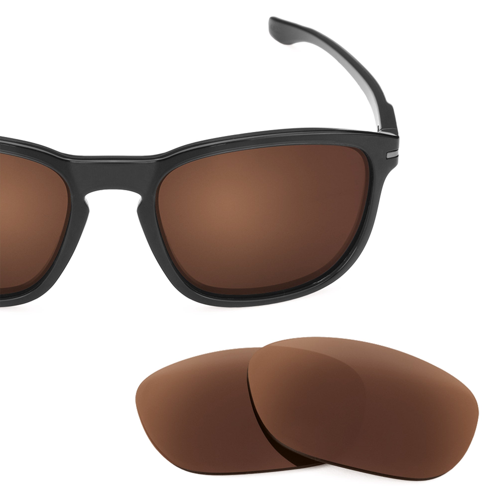 Revant replacement lenses for Oakley Enduro Polarized Dark Brown