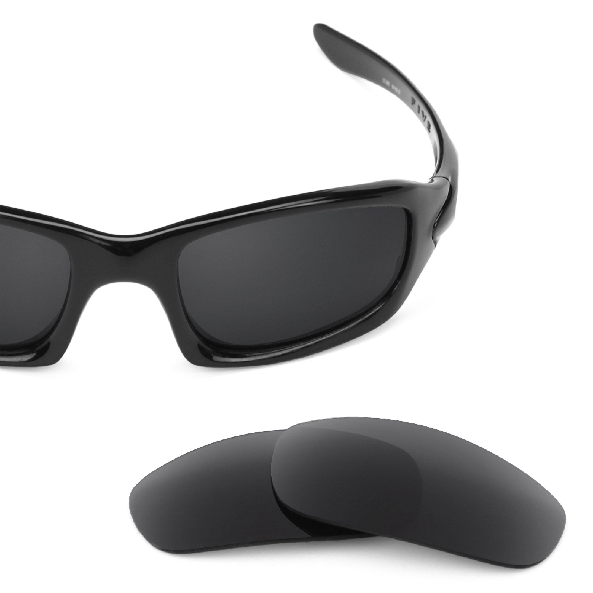 Revant replacement lenses for Oakley Fives 4.0 Polarized Stealth Black