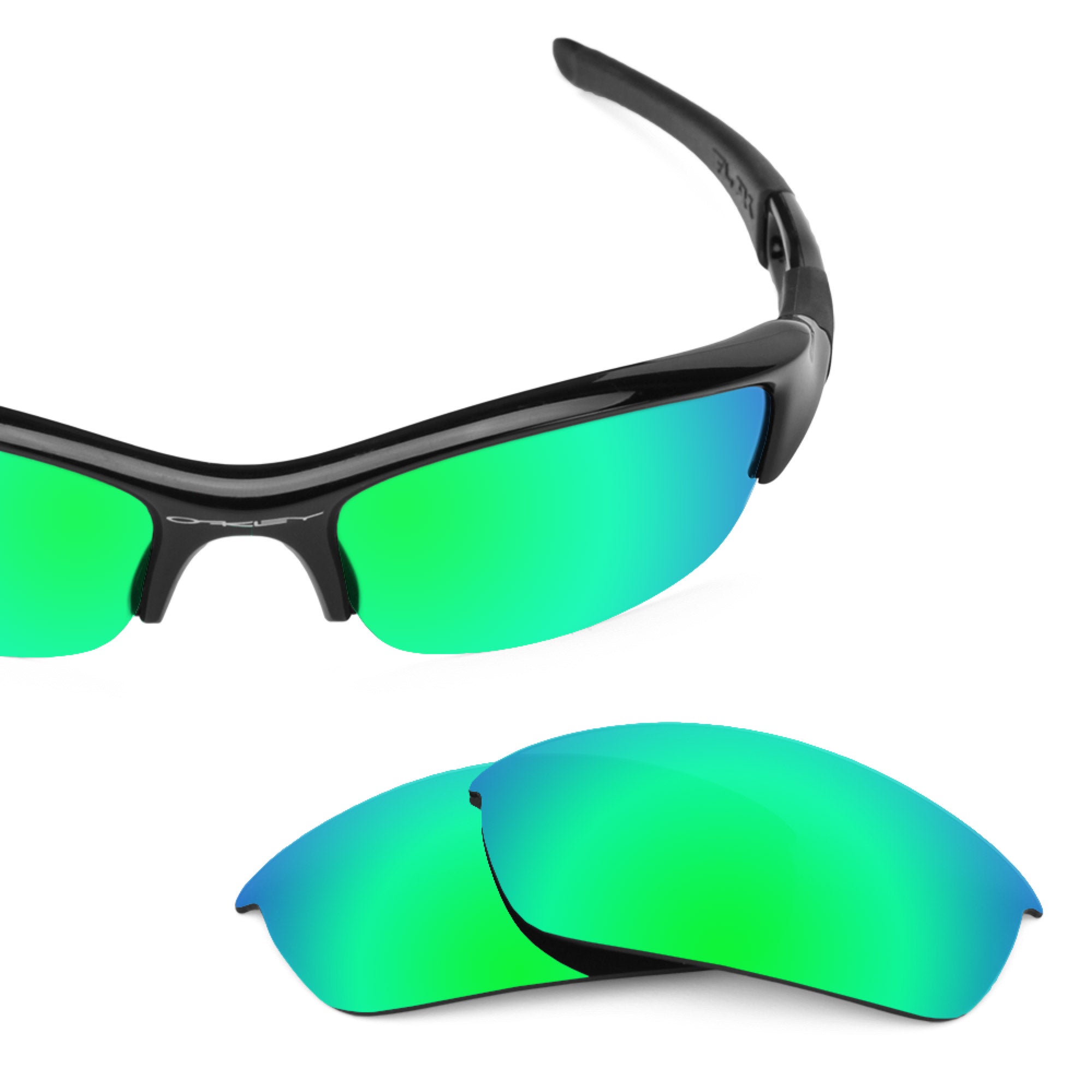 Revant replacement lenses for Oakley Flak Jacket Polarized Emerald Green